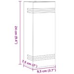 vidaXL Vonkajšie nástenné svetlo strieborné nehrdzavejúca oceľ – Obrázok 7