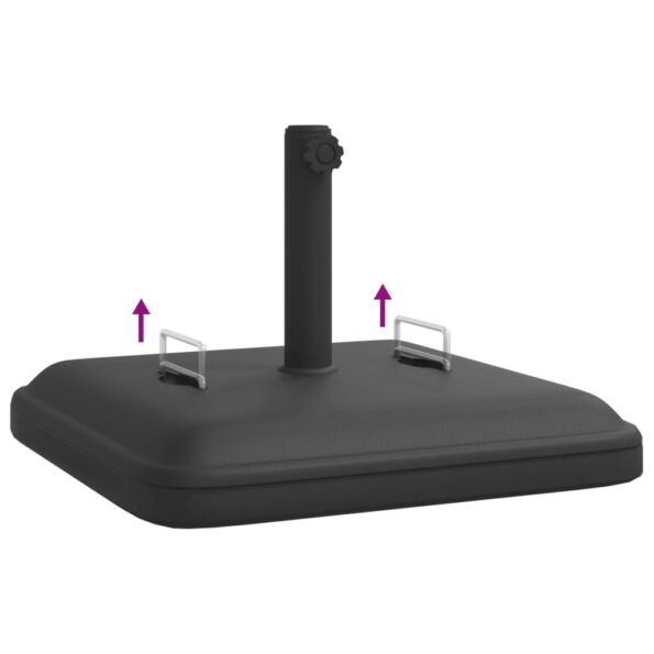 vidaXL Podstavec pod slnečník s rúčkami pre Ø38/48mm tyče 27kg štvorec – Obrázok 7