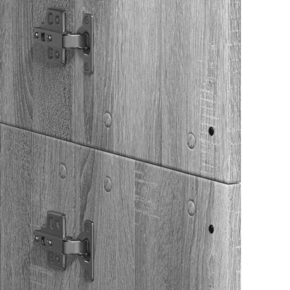 vidaXL Vysoká skrinka sivá sonoma 60x35x180 cm kompozitné drevo – Obrázok 8