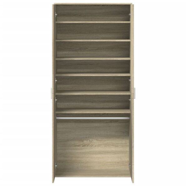 vidaXL Skrinka na topánky, dub sonoma 80x39x178 cm, kompozitné drevo – Obrázok 6