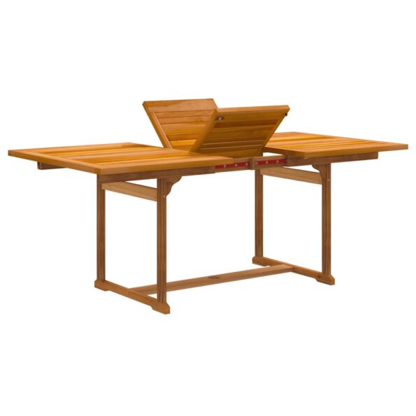 vidalXL 7-dielna záhradná jedálenská súprava akáciový masív a textilén – Obrázok 6