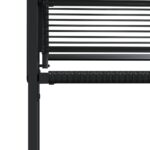 vidaXL Záhradné stoličky 4 ks čierne polyratan – Obrázok 9