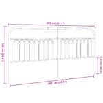 vidaXL Kovové čelo postele čierne 200 cm – Obrázok 6