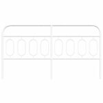 vidaXL Kovové čelo postele biele 183 cm – Obrázok 4