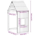 vidaXL Strecha na detskú posteľ voskovohnedá 60x89x134,5 cm borovica – Obrázok 9