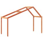 vidaXL Strecha na detskú posteľ voskovohnedá 203x95,5x142 cm borovica – Obrázok 2