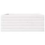 vidaXL Záhradný kvetináč biely 60x60x23 cm masívna borovica – Obrázok 5