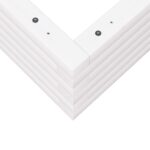 vidaXL Záhradný kvetináč biely 60x60x23 cm masívna borovica – Obrázok 8