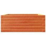 vidaXL Záhradný kvetináč voskovohnedý 60x60x23 cm masívna borovica – Obrázok 5