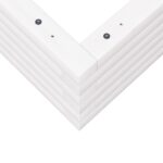 vidaXL Záhradný kvetináč biely 70x70x23 cm borovicový masív – Obrázok 8