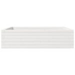 vidaXL Záhradný kvetináč biely 90x90x23 cm masívna borovica – Obrázok 5