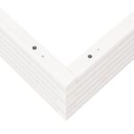 vidaXL Záhradný kvetináč biely 90x90x23 cm masívna borovica – Obrázok 8