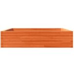vidaXL Záhradný kvetináč voskovohnedý 100x100x23 cm masívna borovica – Obrázok 5