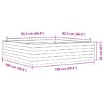 vidaXL Záhradný kvetináč 100x100x23 cm masívny douglas – Obrázok 10