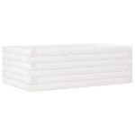 vidaXL Záhradný kvetináč biely 70x40x23 cm borovicový masív – Obrázok 2