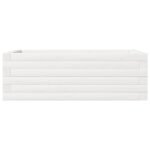 vidaXL Záhradný kvetináč biely 70x40x23 cm borovicový masív – Obrázok 5
