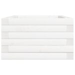 vidaXL Záhradný kvetináč biely 70x40x23 cm borovicový masív – Obrázok 6