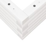 vidaXL Záhradný kvetináč biely 70x40x23 cm borovicový masív – Obrázok 8