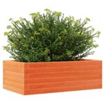 vidaXL Záhradný kvetináč voskovohnedý 70x40x23 cm masívna borovica – Obrázok 4