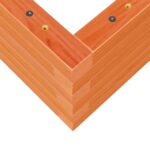 vidaXL Záhradný kvetináč voskovohnedý 70x40x23 cm masívna borovica – Obrázok 8