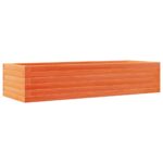 vidaXL Záhradný kvetináč voskovohnedý 110x40x23 cm masívna borovica – Obrázok 2
