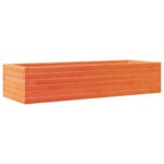 vidaXL Záhradný kvetináč voskovohnedý 110x40x23 cm masívna borovica – Obrázok 7
