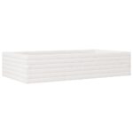 vidaXL Záhradný kvetináč biely 110x60x23 cm borovicový masív – Obrázok 2