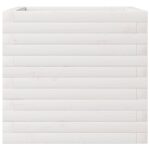 vidaXL Záhradný kvetináč biely 50x50x45,5 cm masívna borovica – Obrázok 5