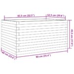 vidaXL Záhradný kvetináč 90x60x45,5 cm masívna borovica – Obrázok 10