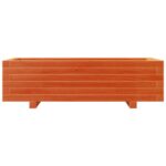 vidaXL Záhradný kvetináč voskovohnedý 90x40x26,5 cm masívna borovica – Obrázok 5