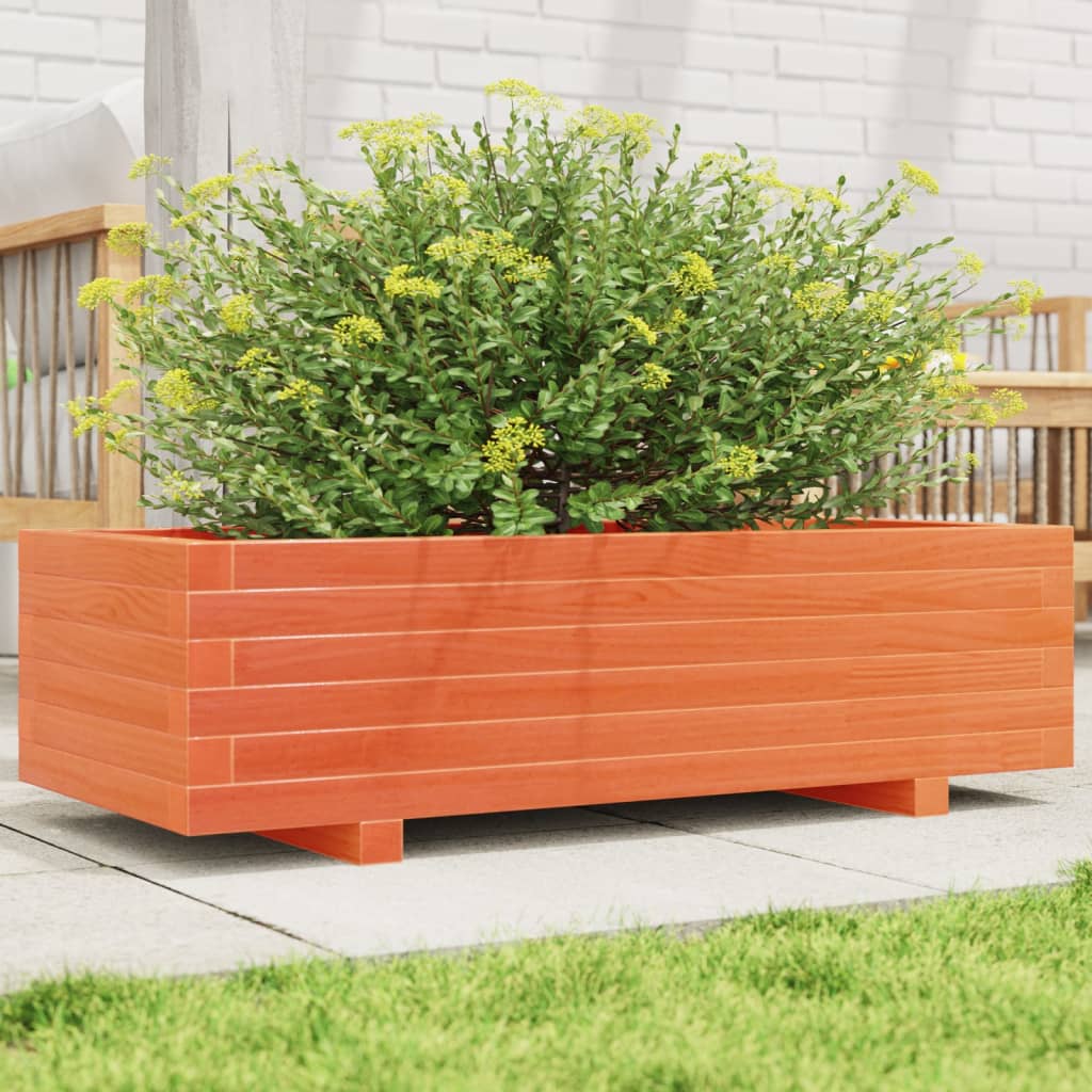 VXL8721102660580_m_en_hd_1.jpg vidaXL Záhradný kvetináč voskovohnedý 90x40x26,5 cm masívna borovica – Obrázok 1