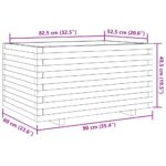 vidaXL Záhradný kvetináč 90x60x49,5 cm masívna borovica – Obrázok 10