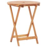 vidaXL 3-dielna bistro súprava krémovobiele látka a masívne drevo – Obrázok 5