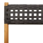 vidaXL 3-dielna bistro súprava čierna polyratan+drevený masív – Obrázok 10