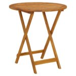 vidaXL 3-dielna bistro súprava antracitové látka a masívne drevo – Obrázok 3