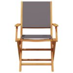 vidaXL 3-dielna bistro súprava antracitové látka a masívne drevo – Obrázok 6