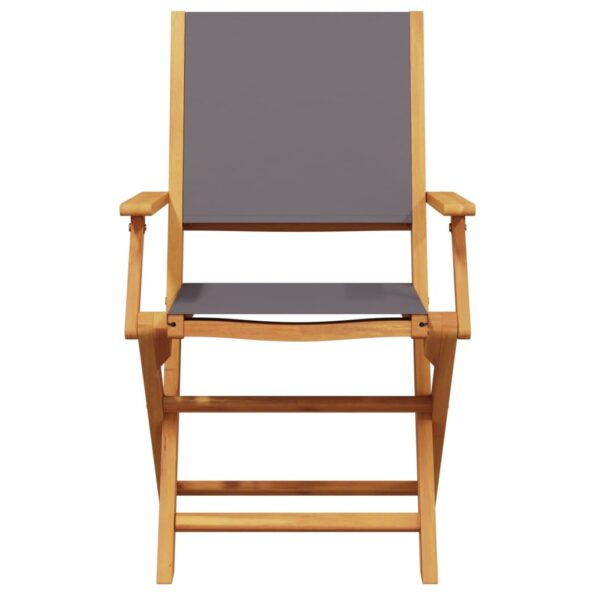 vidaXL 3-dielna bistro súprava antracitové látka a masívne drevo – Obrázok 6