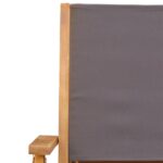 vidaXL 3-dielna bistro súprava antracitové látka a masívne drevo – Obrázok 9