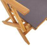 vidaXL 3-dielna bistro súprava antracitové látka a masívne drevo – Obrázok 11