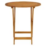 vidaXL 3-dielna bistro súprava béžové látka a masívne drevo – Obrázok 4