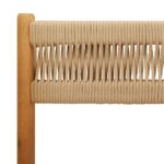 vidaXL 3-dielna bistro súprava béžová polypropylén+drevený masív – Obrázok 9