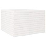 vidaXL Záhradný kvetináč biely 70x70x46 cm borovicový masív – Obrázok 7