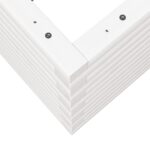 vidaXL Záhradný kvetináč biely 70x70x46 cm borovicový masív – Obrázok 8