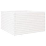 vidaXL Záhradný kvetináč biely 80x80x46 cm borovicový masív – Obrázok 7