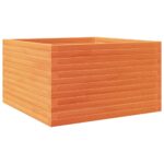 vidaXL Záhradný kvetináč voskovohnedý 80x80x46 cm masívna borovica – Obrázok 2