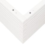 vidaXL Záhradný kvetináč biely 110x110x46 cm borovicový masív – Obrázok 8