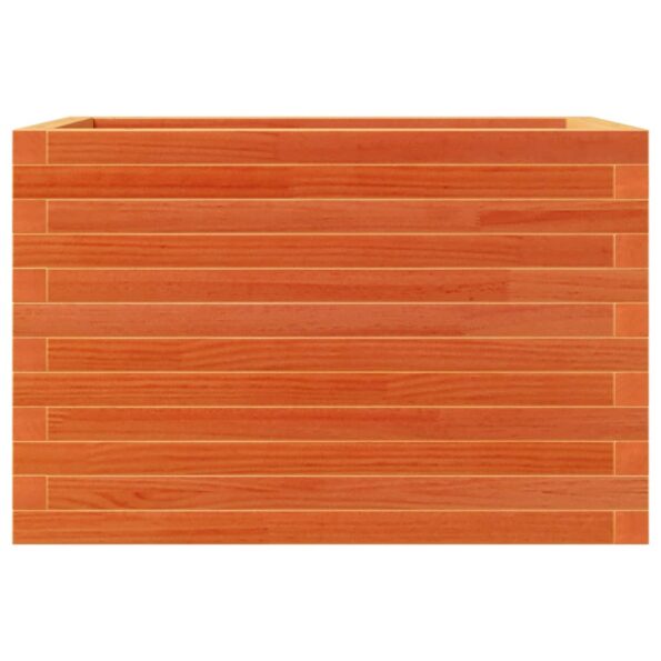 vidaXL Záhradný kvetináč voskovohnedý 70x40x46 cm masívna borovica – Obrázok 5