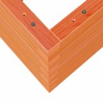 vidaXL Záhradný kvetináč voskovohnedý 70x40x46 cm masívna borovica – Obrázok 8