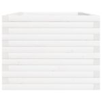 vidaXL Záhradný kvetináč biely 90x60x46 cm borovicový masív – Obrázok 6