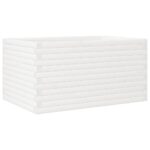 vidaXL Záhradný kvetináč biely 90x60x46 cm borovicový masív – Obrázok 7